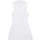 A&A Pleated Sleeveless Mini Shirt Dress