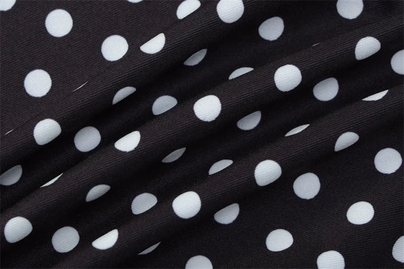 A&A Liluca Polka Dot Hooded Zip Up Top & Flare Pants Set