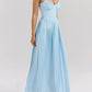 A&A Luxe Strapless Pleated Maxi Dress