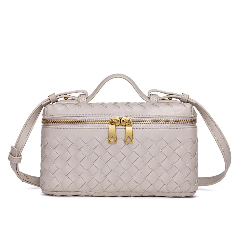 A&A Hanna Woven Top Handle Crossbody Bag