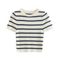 A&A Basic Striped Knitted Top