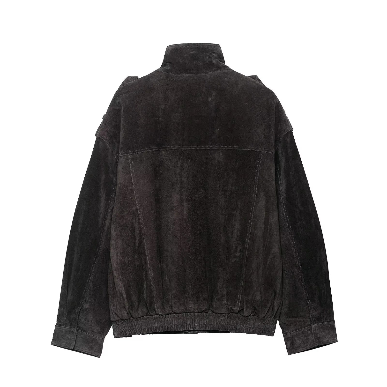 A&A Suede Utility Oversized Cargo Style Jacket