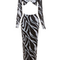 A&A Zebra Stripe Two Piece Set