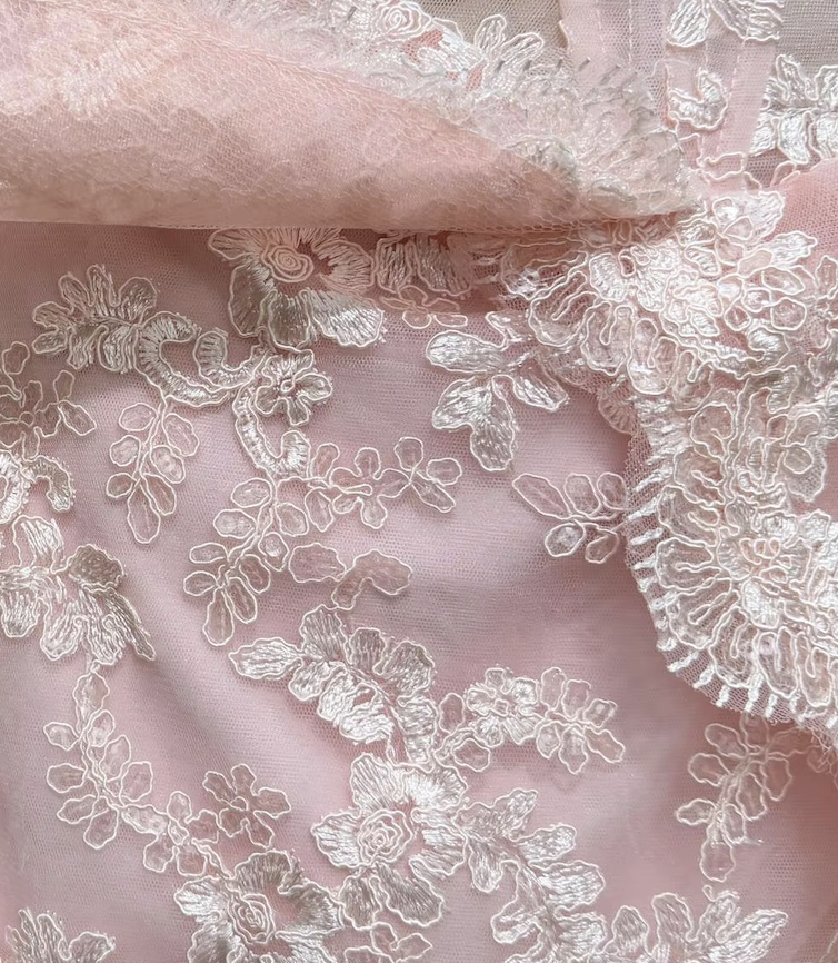 A&A Florina Lace Embroidery Corset Detail Mini Dress