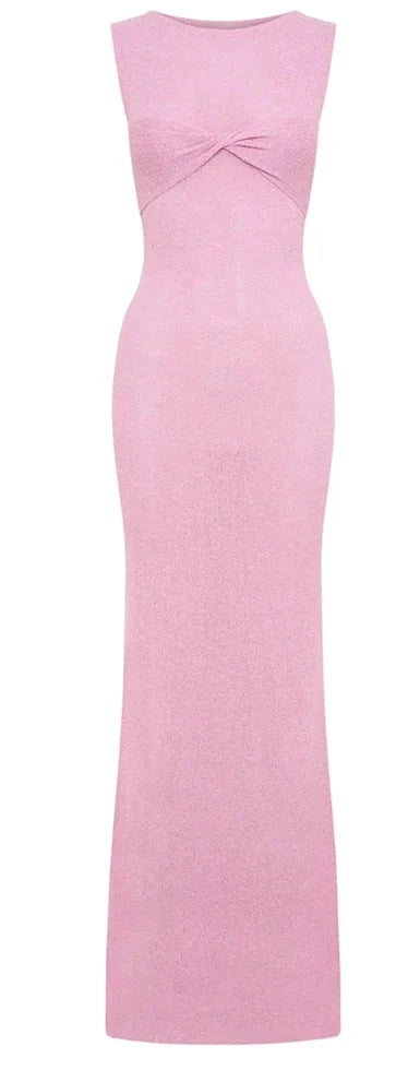 A&A Bandeau Twist Knitwear Maxi Dress