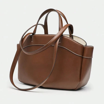 A&A Anna Faux Leather Tote Shoulder Bag