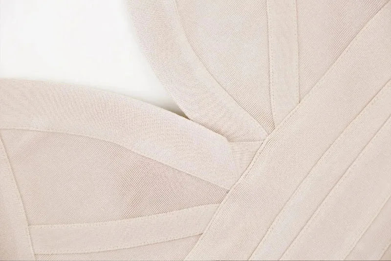 A&A Isabella Halter Bandage Midi Dress