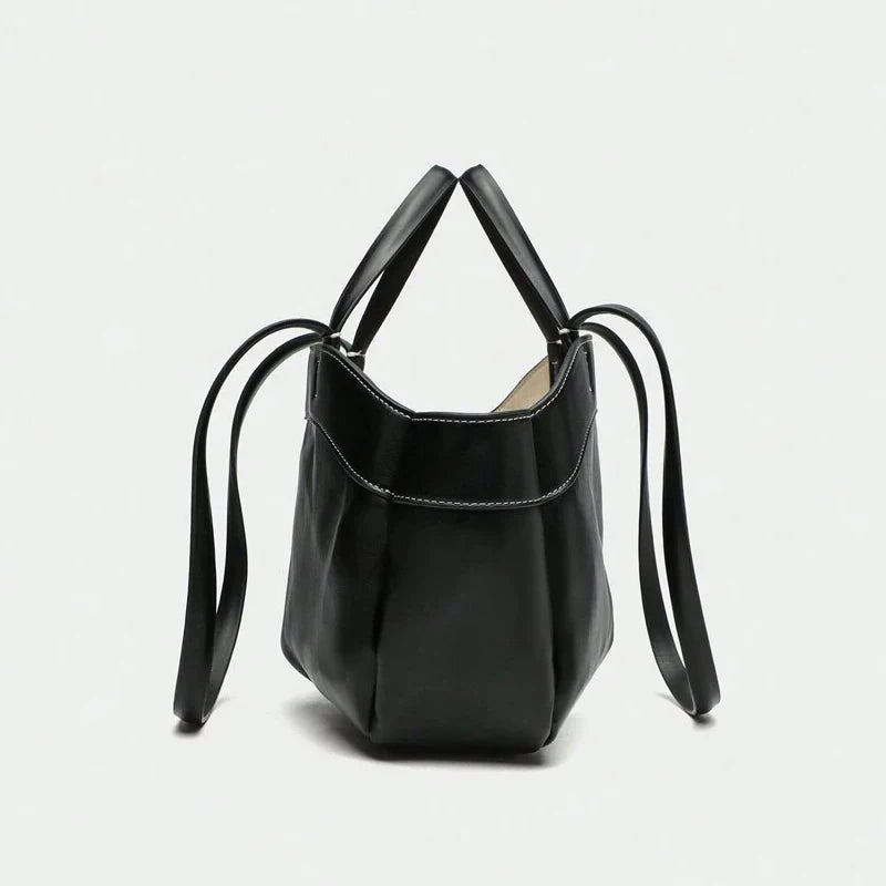 A&A Anna Faux Leather Tote Shoulder Bag