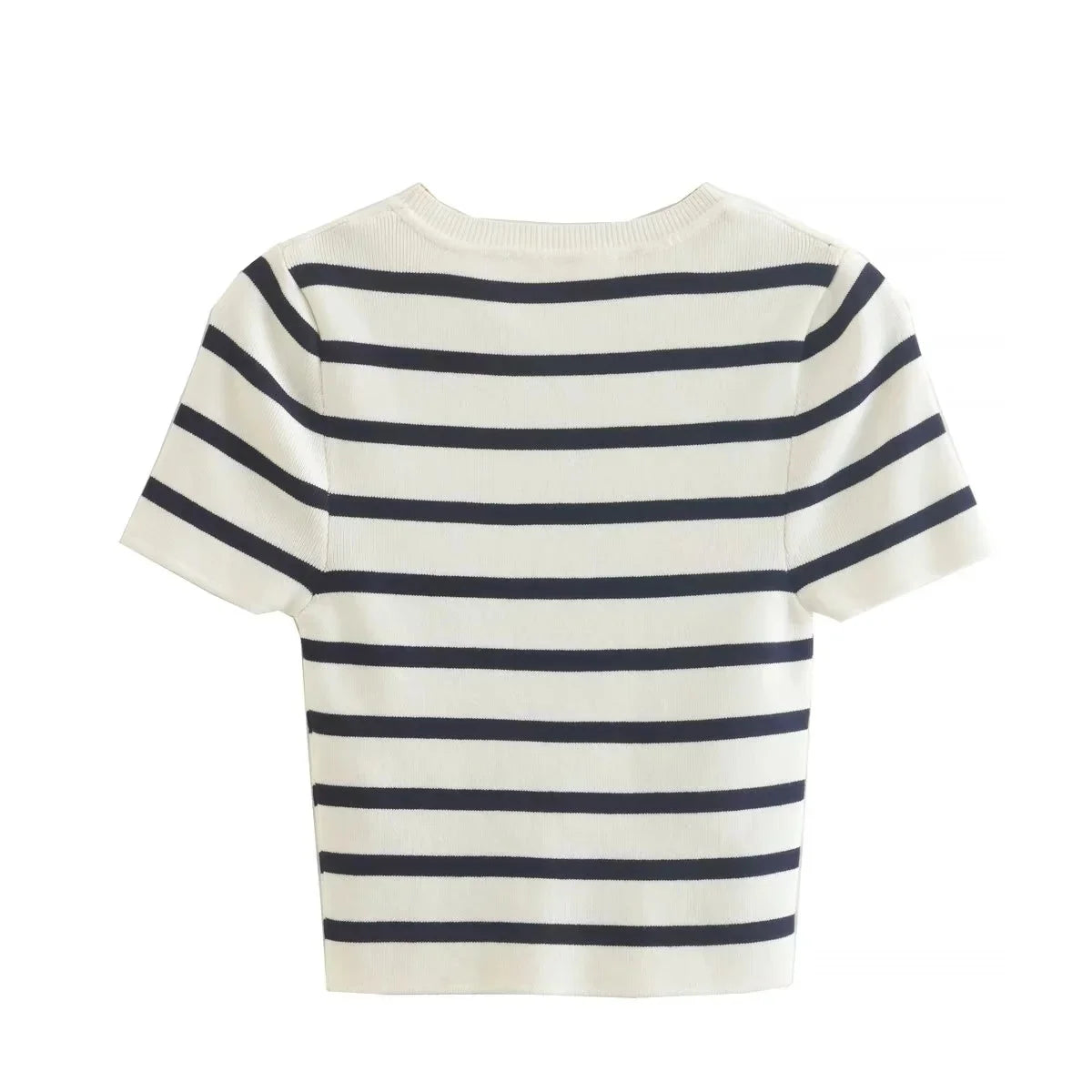 A&A Basic Striped Knitted Top