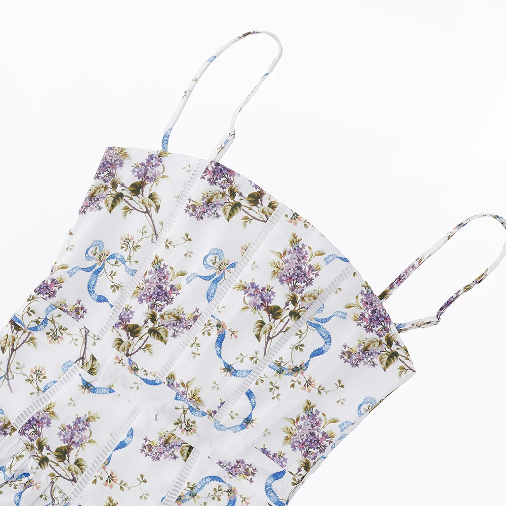 A&A Eunice Midaxi Elegant Floral Print Sundress