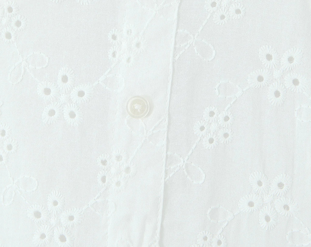 A&A Analisa White Embroidery A Line Mini Dress