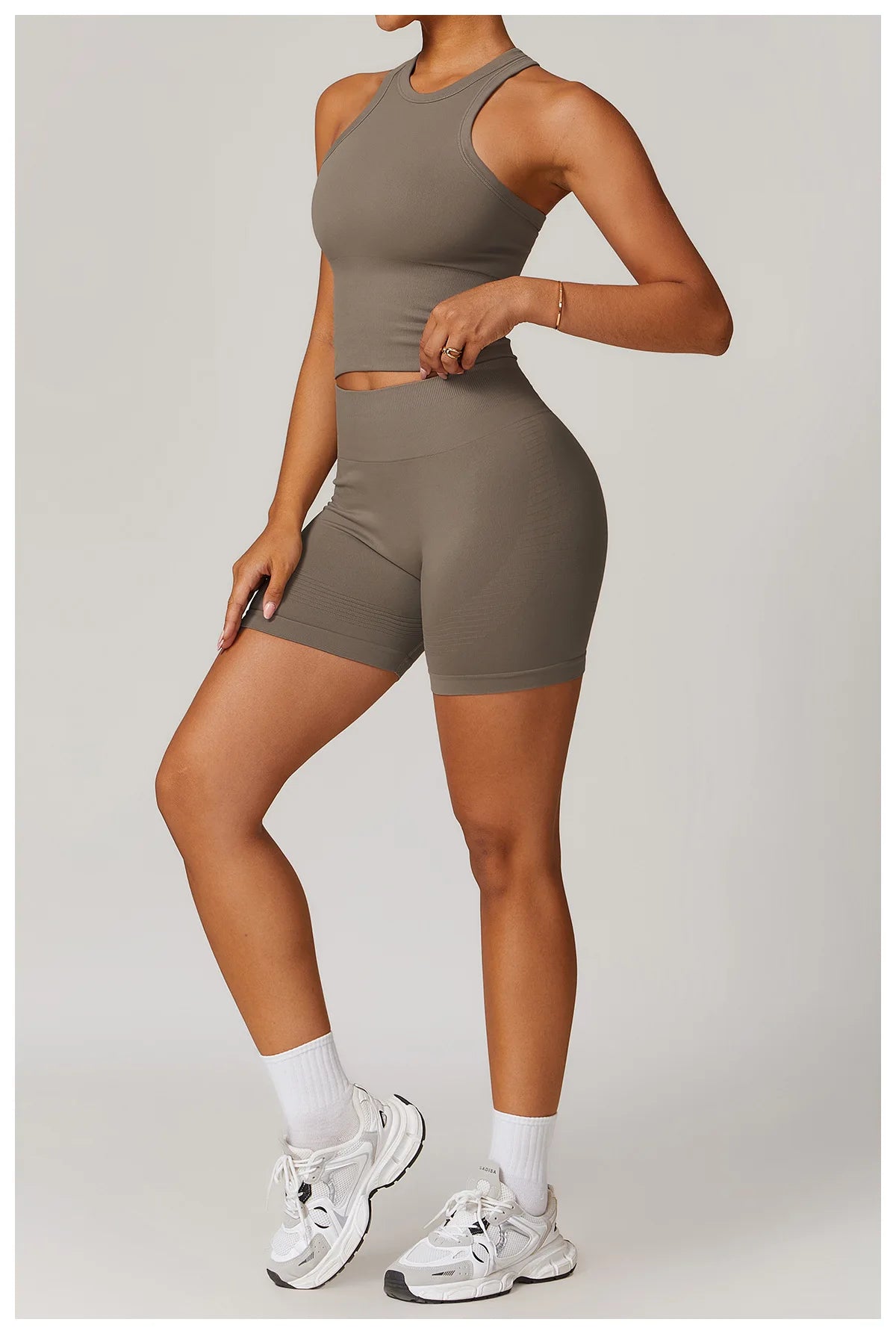 A&A ProSculpt Racer Top & Scrunch Shorts Set