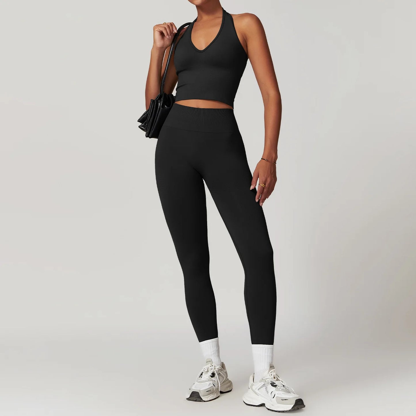 A&A ProSculpt Halter Top & Scrunch Leggings Set