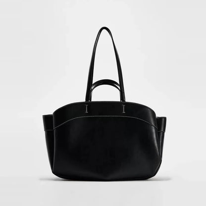 A&A Anna Faux Leather Tote Shoulder Bag