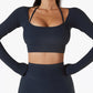 A&A ProSculpt Long Sleeve Sports Crop Top