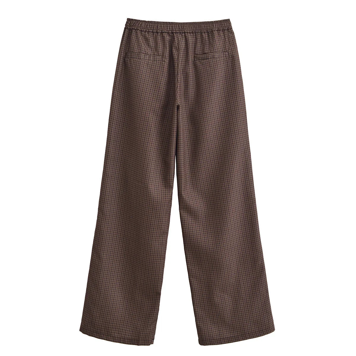 A&A Brown Checkered Retro Two Piece Track Set