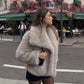 A&A Gradient Luxe Fur Coat Luxury Big Fur