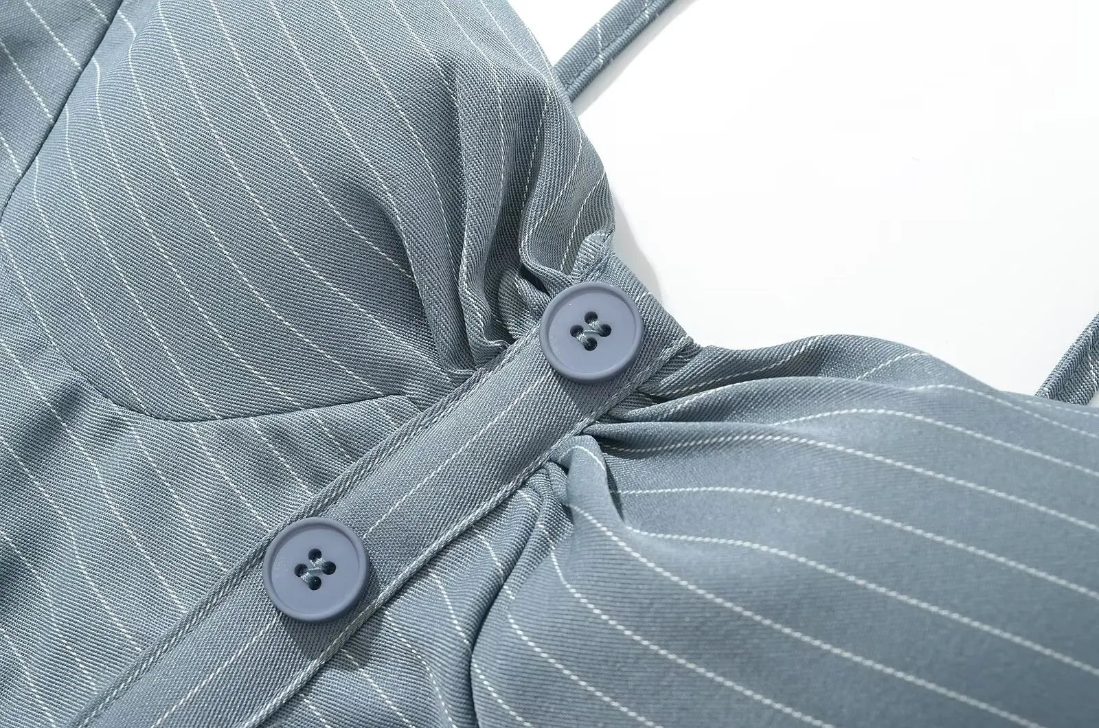 A&A Celandine Halter Front Button Mini A-Line Dress