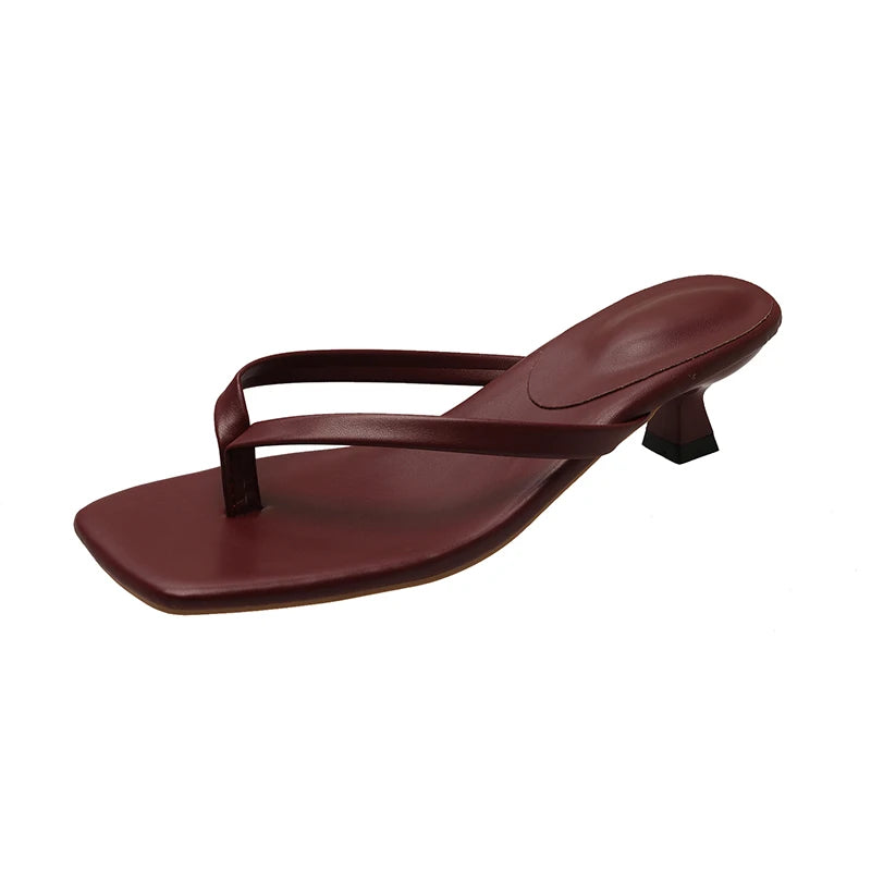 A&A Kitten Heel Slip On Sandals