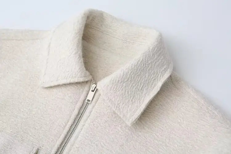 A&A Lorian Fleece Pocket Bomber Jacket