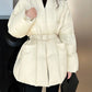 A&A Pola Shawl Collar Belted Wait Puffer Coat