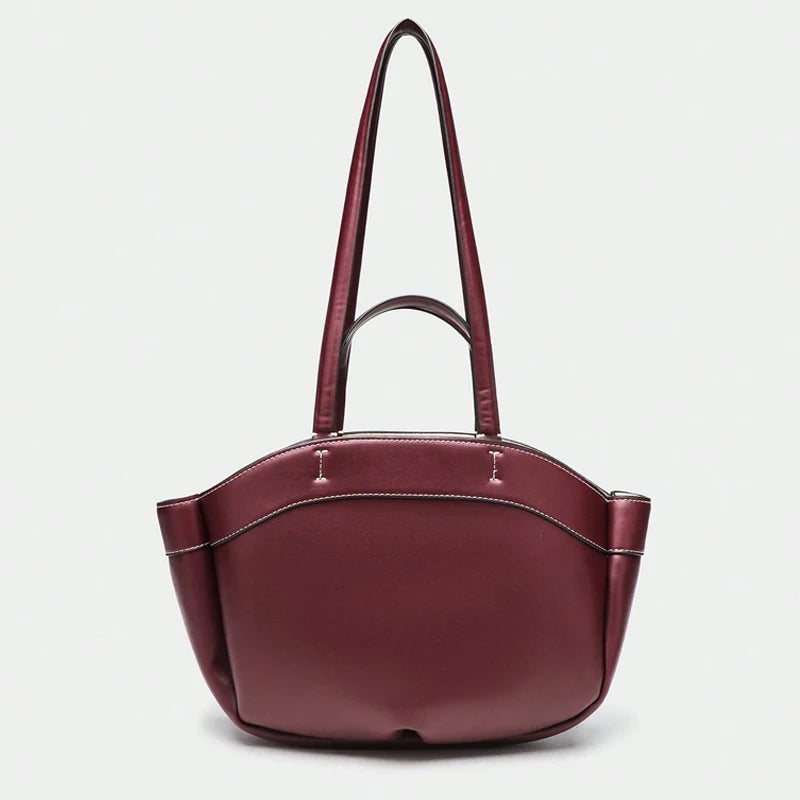 A&A Anna Faux Leather Tote Shoulder Bag