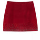 A&A Sequined Velvet Mini Skirt