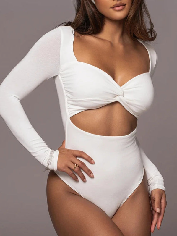 A&A Cut Out Long Sleeve Bodysuit