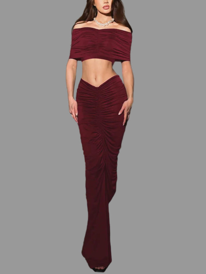 A&A Bordeaux Two Piece Set