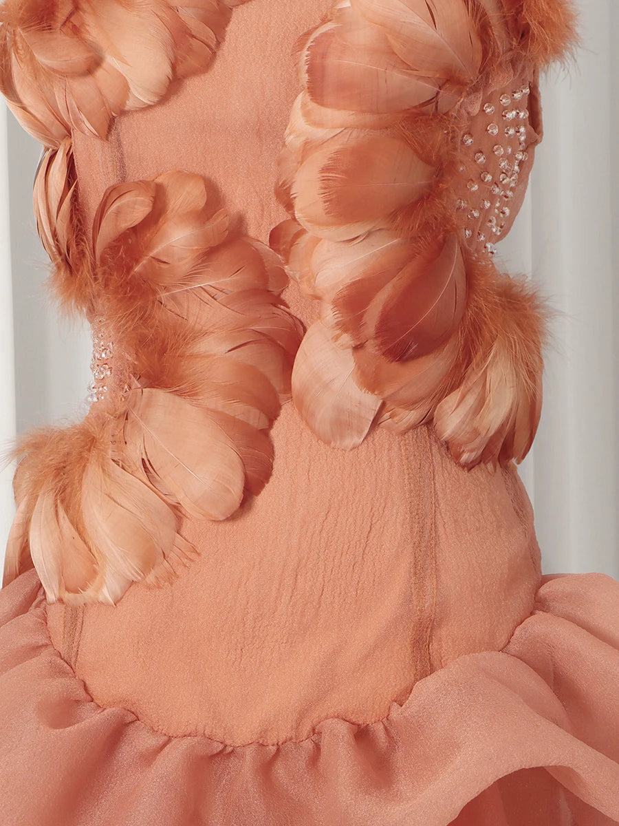 A&A Marella 3D Flower Detail Mini Dress