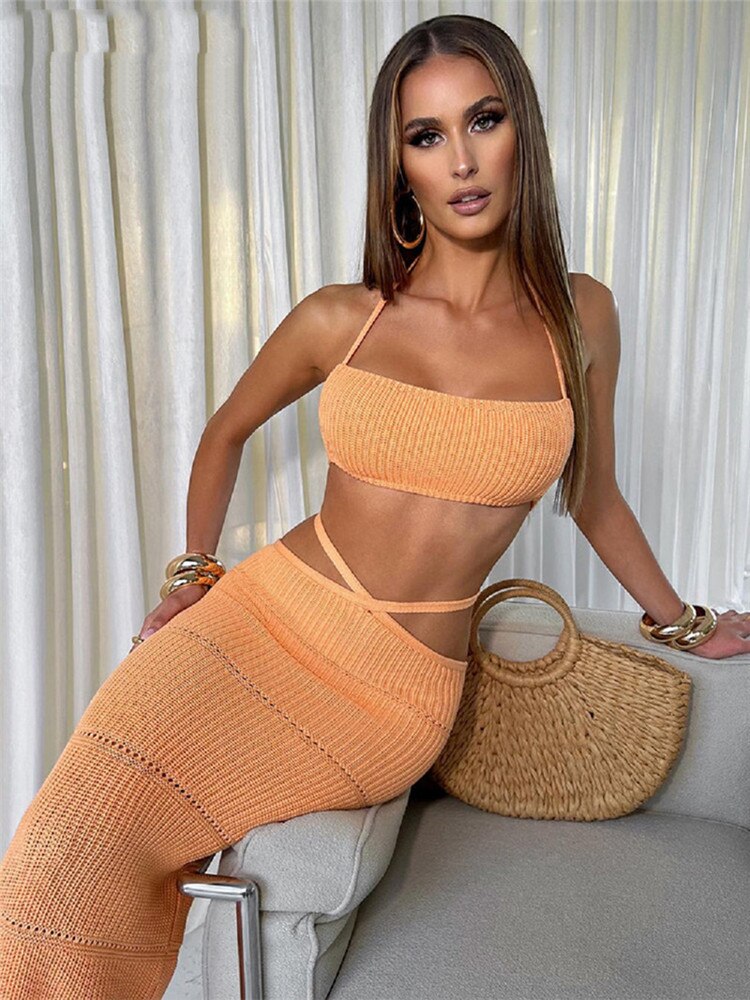 A&A Palm Springs Knitted Two Pieces Summer Set
