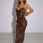 A&A Elegant Leopard Print Maxi Dress