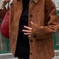 A&A Vintage Brown Lapel Pocket Blazer Jacket