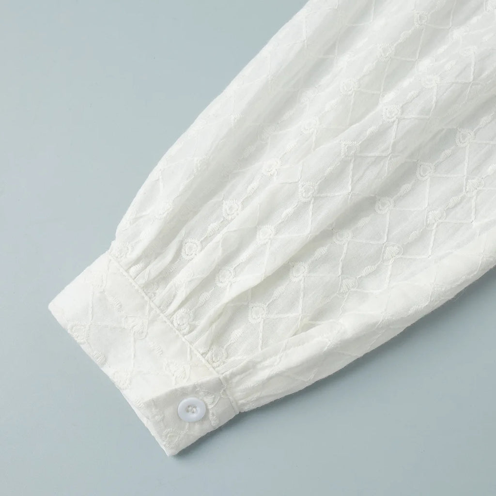 A&A Alouette Ruffled Button Up Mini Dress