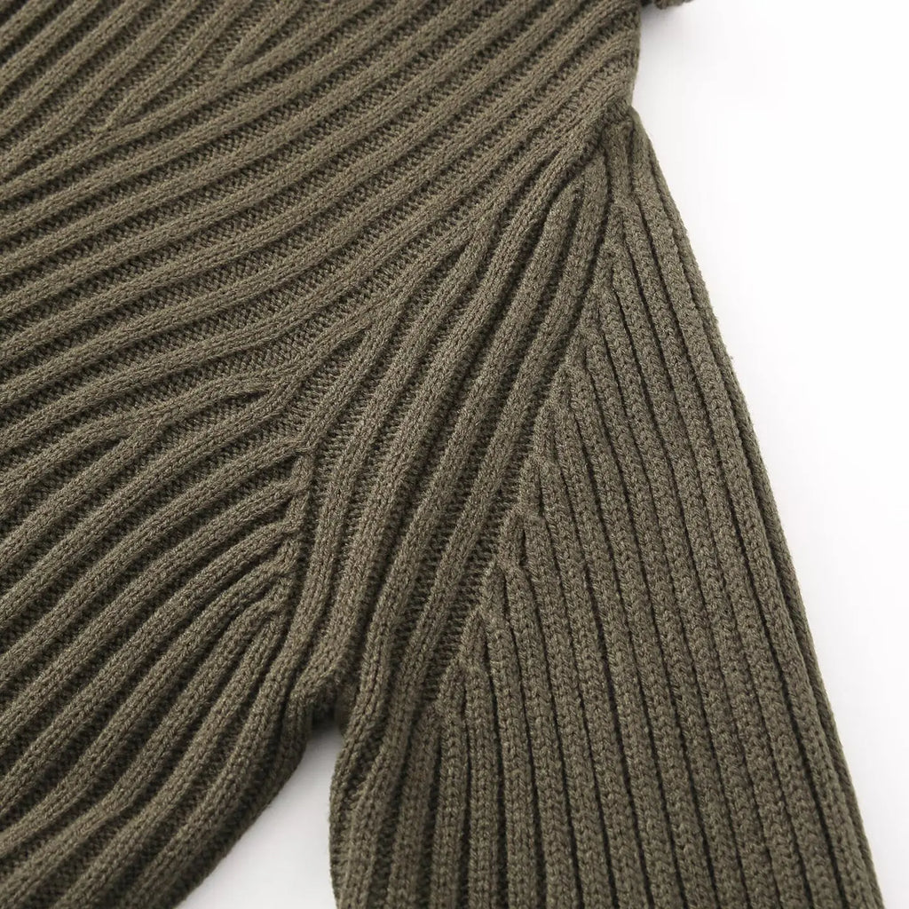 A&A Abena Collar Knitted Button Detail Cardigan