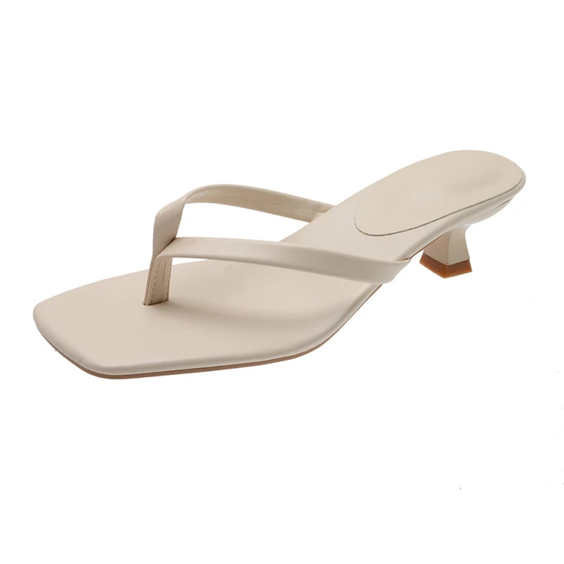 A&A Kitten Heel Slip On Sandals