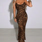 A&A Elegant Leopard Print Maxi Dress