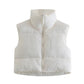 A&A High Neck Padded Cropped Gilet