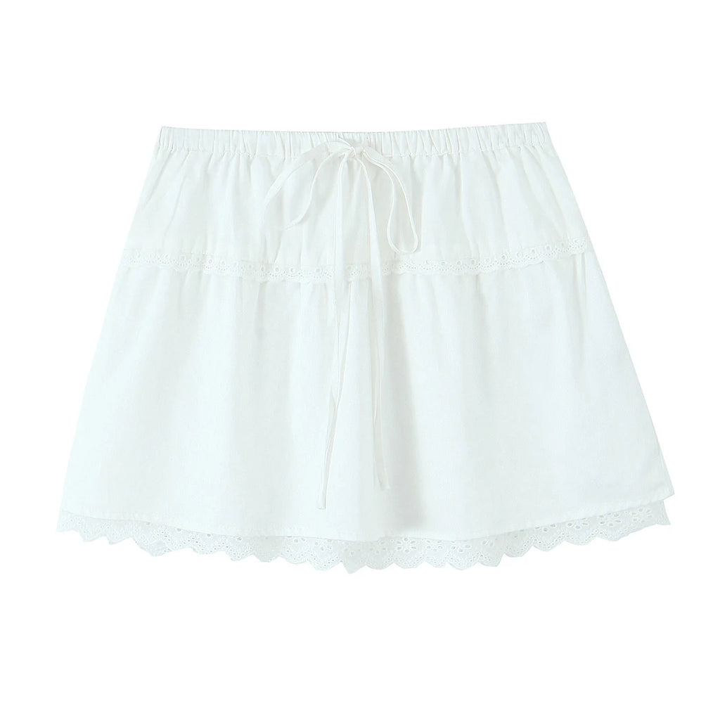 A&A Elarine Shirt Top & A-Line Mini Skirt Set