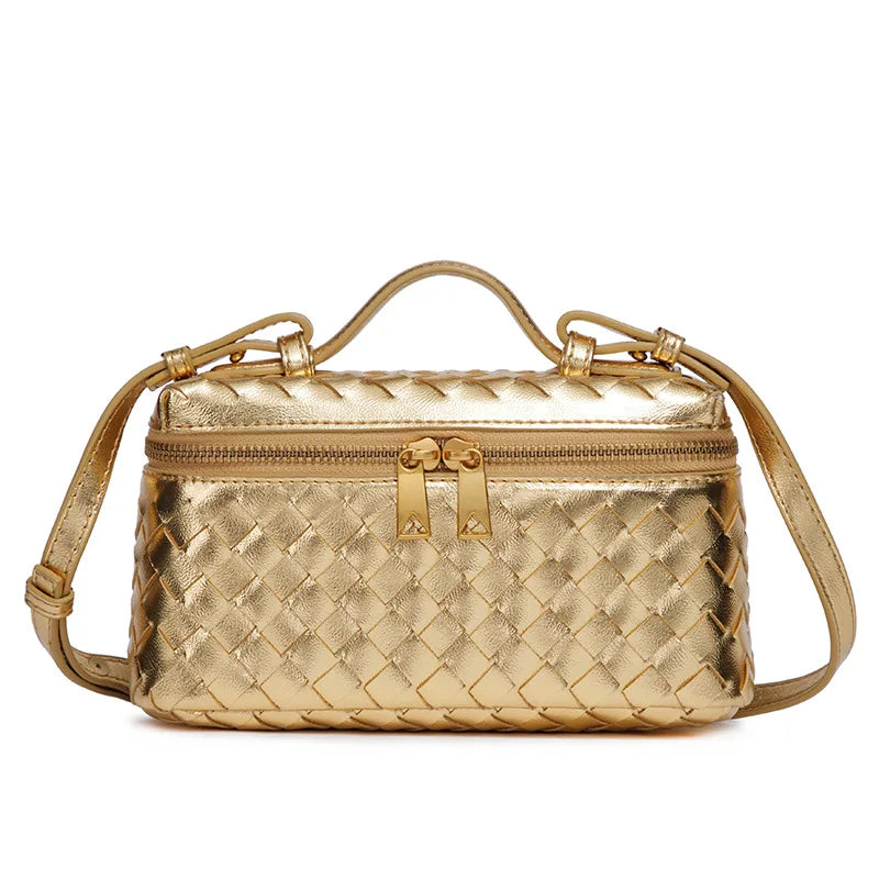 A&A Hanna Woven Top Handle Crossbody Bag