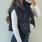 A&A High Neck Padded Cropped Gilet