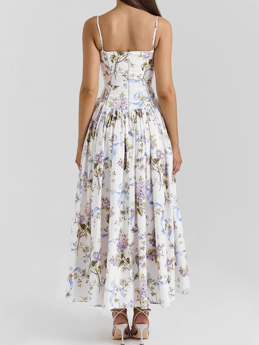 A&A Eunice Midaxi Elegant Floral Print Sundress
