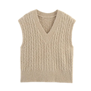 A&A Cable Knit Sweater Vest