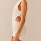 A&A Crochet Knitted One Shoulder Bodycon Dress