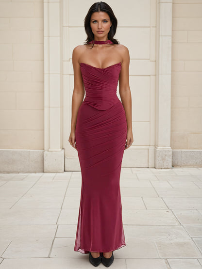 A&A Luxe Strapless Bodice and Maxi Skirt Set