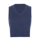 A&A Sweater V-Neck Retro Style Sleeveless Pullover