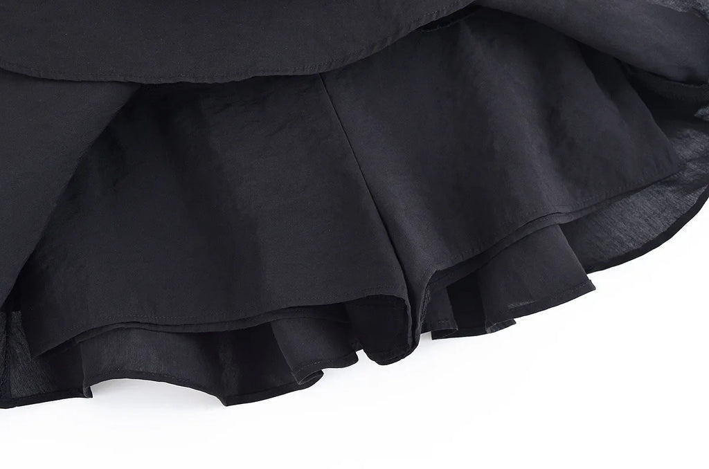 A&A Aubre Layered Ruffle Mini Skirt