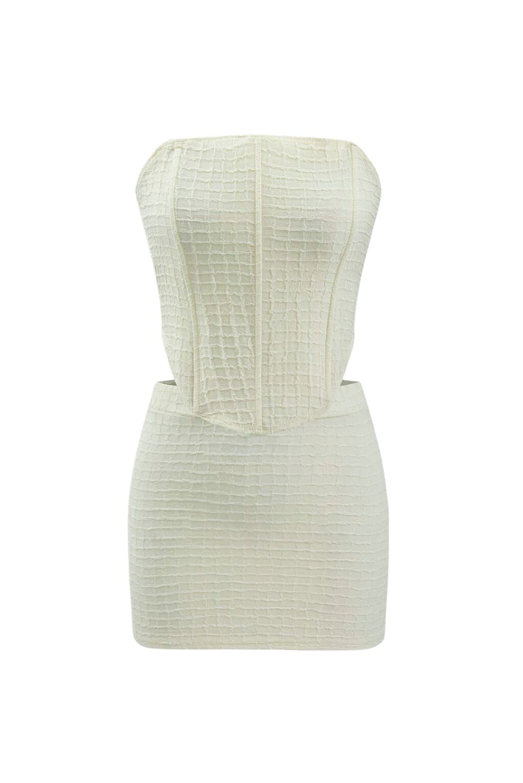 A&A Texture Corset Two Piece Set