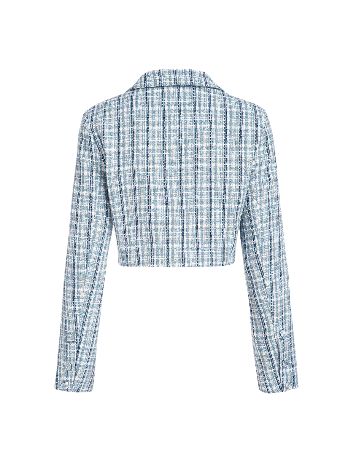 A&A Tweed One Button Crop Blazer