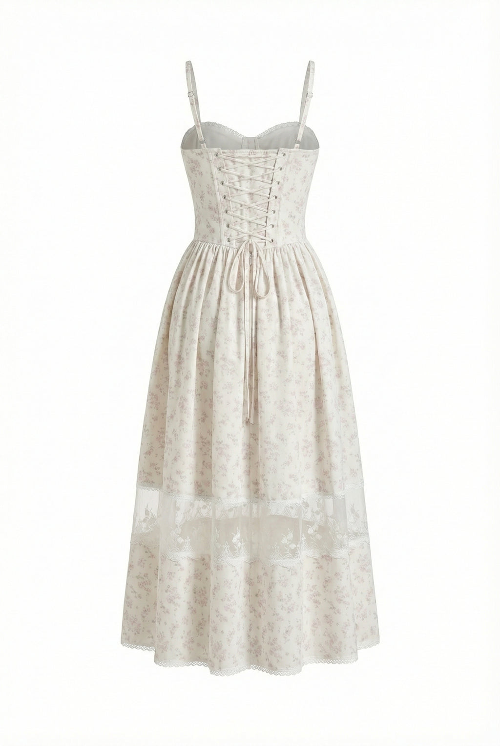 A&A Luxe Mirelle Floral Lace Midaxi A-Line Dress